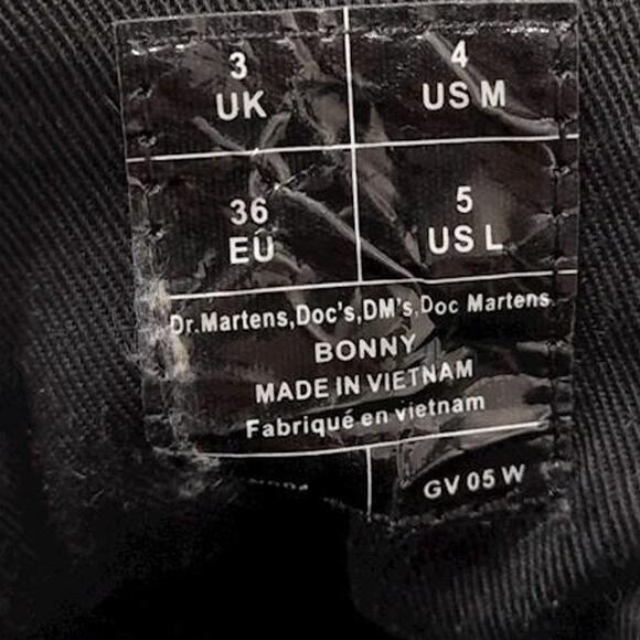 Women's Size 5 Dr. Martens - Bonny Tech Black Element & Black Poly Combat Boots - Picture 9 of 9